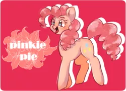 Size: 740x536 | Tagged: safe, artist:misocha, derpibooru import, pinkie pie, earth pony, pony, cute, diapinkes, female, flower, mare, open mouth, pixiv, solo