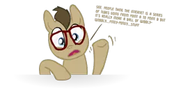 Size: 720x406 | Tagged: safe, artist:snapai, derpibooru import, doctor whooves, time turner, pony, comic:timey wimey, doctor who, glasses, internet
