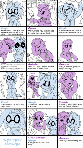 Size: 6273x11100 | Tagged: safe, artist:foxgirlkira, derpibooru import, octavia melody, vinyl scratch, absurd resolution, comic, female, lesbian, scratchtavia, shipping