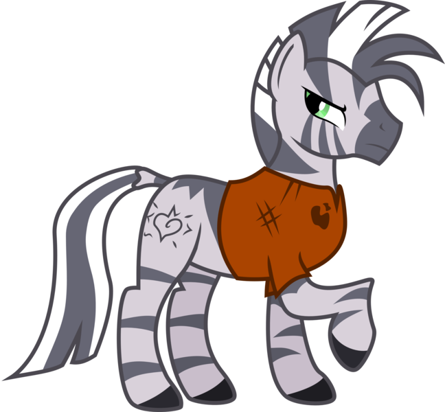 Size: 3242x3000 | Tagged: artist:brisineo, clothes, derpibooru import, fallout equestria, fanfic, fanfic art, female, mare, oc, oc:xenith, safe, simple background, solo, transparent background, unofficial characters only, vector, zebra, zebra oc
