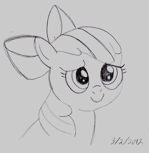 Size: 1819x1866 | Tagged: apple bloom, artist:ced75, derpibooru import, safe, sketch