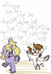 Size: 780x1123 | Tagged: artist:rannva, clop, clopping, derpibooru import, dinky hooves, dinkysqueak, horseshoes, innuendo, pipsqueak, safe