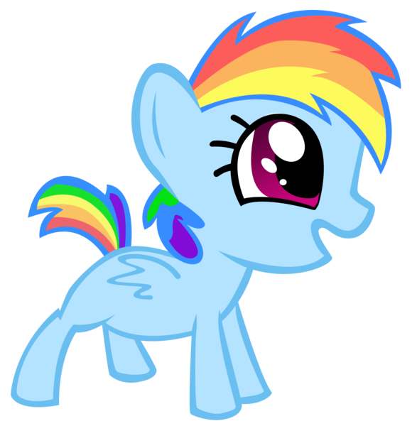 Size: 4890x5000 | Tagged: absurd resolution, artist:maximillianveers, derpibooru import, filly, filly rainbow dash, rainbow dash, safe, solo, younger