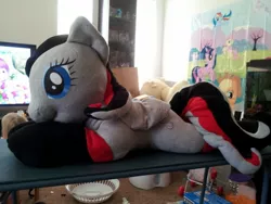 Size: 1280x960 | Tagged: safe, artist:littlewolfstudios, derpibooru import, oc, oc:bridle timeout, unofficial characters only, pegasus, pony, irl, life size, photo, plushie, solo