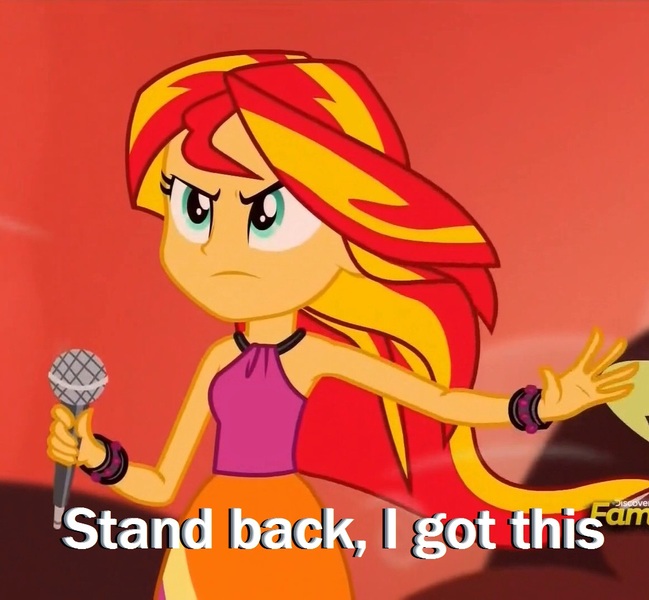 Size: 1044x965 | Tagged: safe, derpibooru import, screencap, sunset shimmer, equestria girls, rainbow rocks, solo, text