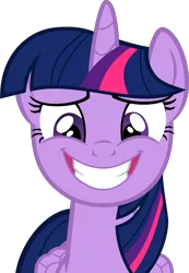 Size: 4656x6747 | Tagged: safe, artist:slb94, derpibooru import, twilight sparkle, twilight sparkle (alicorn), alicorn, pony, absurd resolution, adorkable, cute, dork, female, grin, looking at you, mare, nervous, simple background, smiling, solo, squee, transparent background, twiabetes, vector