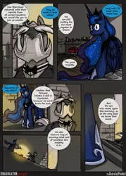 Size: 1930x2689 | Tagged: safe, artist:dracojayproduct, derpibooru import, princess luna, oc, oc:reginald, comic:lunar isolation, comic