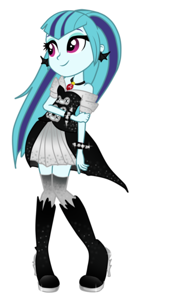 Size: 600x1000 | Tagged: safe, artist:iriskaart, derpibooru import, sonata dusk, equestria girls, rainbow rocks, alternate costumes, alternate hairstyle, cute, halloween, solo, sonatabetes