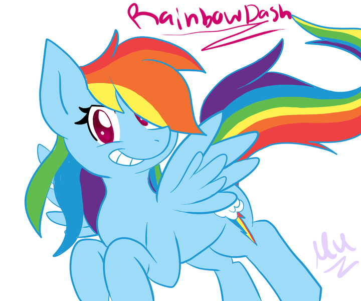 Size: 1024x853 | Tagged: artist:murasaki, derpibooru import, rainbow dash, safe, solo