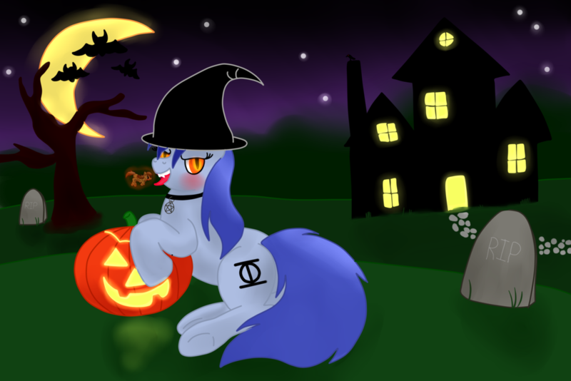 Size: 1024x683 | Tagged: artist:aeonofdreams, derpibooru import, giantess, halloween, macro, micro, nightmare night, oc, oc:cookie crumble, oc:nightengale, rule 63, size difference, suggestive, unofficial characters only