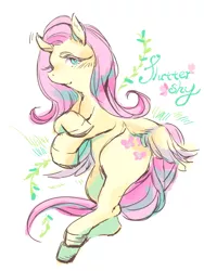 Size: 480x640 | Tagged: safe, artist:wan, derpibooru import, fluttershy, pixiv, solo