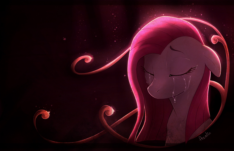 Size: 1672x1080 | Tagged: safe, artist:azaiia, derpibooru import, pinkie pie, crying, eyes closed, floppy ears, pinkamena diane pie, sad, solo