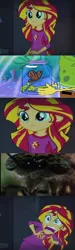 Size: 436x1460 | Tagged: safe, derpibooru import, sunset shimmer, equestria girls, rainbow rocks, exploitable meme, image, meme, nightmare fuel, png, spongebob squarepants, spongebob squarepants (character), sunset screamer, wormy