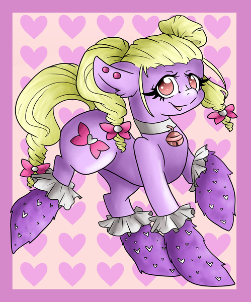 Size: 2480x2983 | Tagged: safe, artist:sk-ree, derpibooru import, oc, oc:barbie, unofficial characters only, earth pony, pony, heart, solo