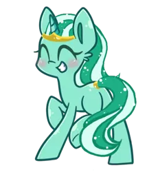 Size: 400x434 | Tagged: safe, artist:xbeautifuldreamerx, derpibooru import, oc, unofficial characters only, pony, unicorn, adoptable, blushing, plot, smiling, solo