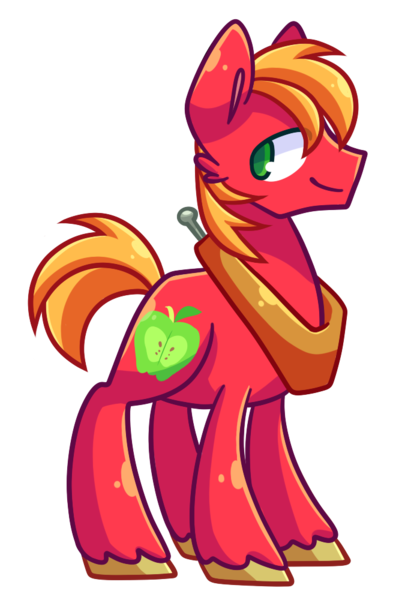 Size: 660x1000 | Tagged: safe, artist:looji, derpibooru import, big macintosh, earth pony, pony, male, solo, stallion