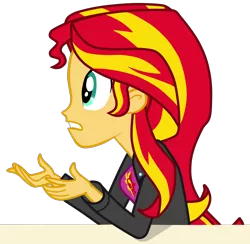 Size: 2692x2628 | Tagged: safe, derpibooru import, sunset shimmer, equestria girls, rainbow rocks, simple background, solo, transparent background, vector