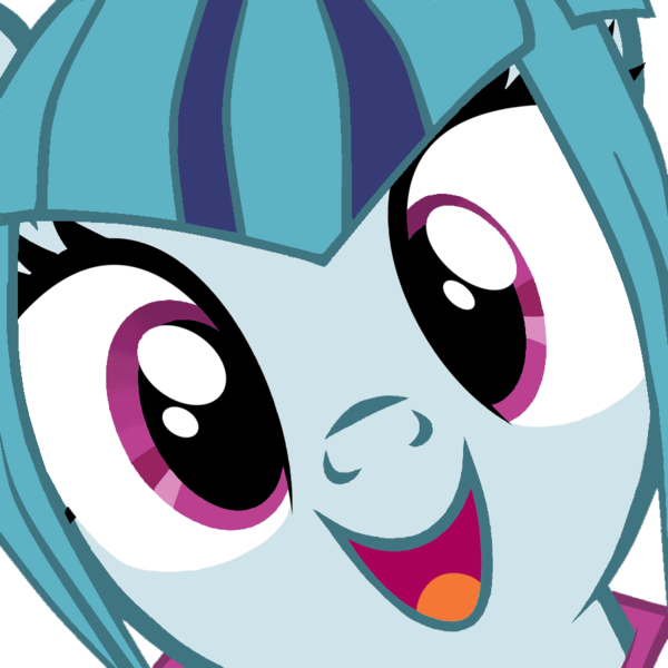 Size: 900x900 | Tagged: safe, artist:xchan, derpibooru import, sonata dusk, ponified, pony, equestria girls, rainbow rocks, close-up, cute, equestria girls ponified, hi anon, looking at you, open mouth, simple background, smiling, solo, sonatabetes, transparent background