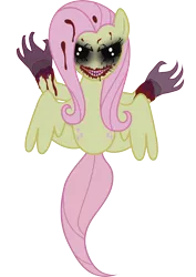 Size: 5332x7547 | Tagged: absurd resolution, artist:j5a4, corrupted, demon, derpibooru import, fluttershy, grimdark, possessed, solo