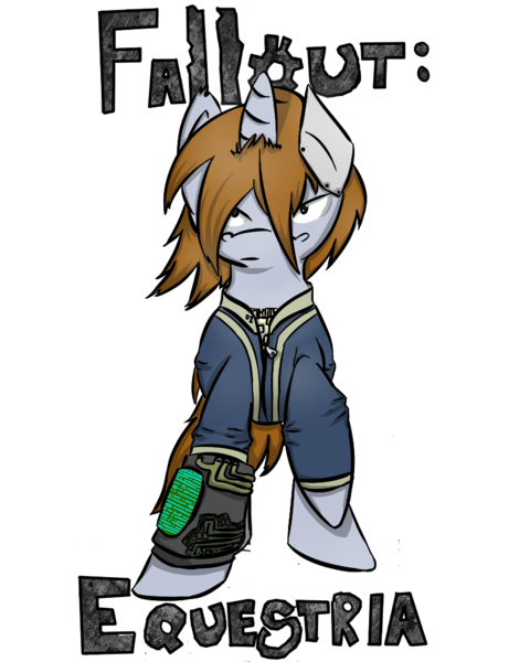 Size: 800x1000 | Tagged: safe, artist:bloody--mascarade, derpibooru import, oc, oc:littlepip, unofficial characters only, pony, unicorn, fallout equestria, fanfic, clothes, fanfic art, female, mare, pipbuck, shirt design, simple background, solo, transparent background, vault suit