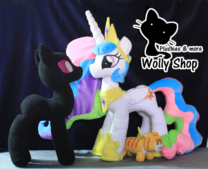 Size: 700x570 | Tagged: artist:wolly, derpibooru import, enderman, enderpony, irl, minecraft, photo, plushie, princess celestia, safe