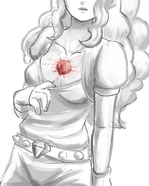 Size: 572x716 | Tagged: adagio dazzle, artist:susu, breasts, cleavage, derpibooru import, female, gem, semi-grimdark, solo, surreal