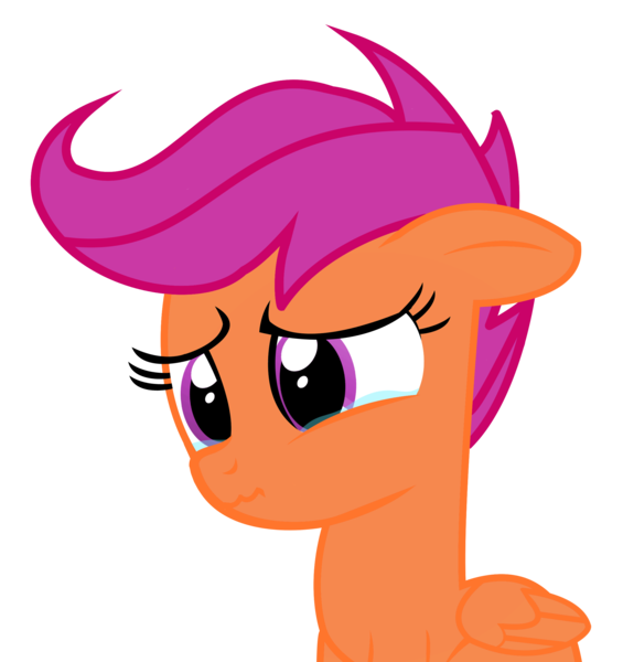 Size: 2200x2338 | Tagged: safe, artist:feelgoodpandemonium, artist:kuren247, derpibooru import, scootaloo, crying, simple background, solo, sunburn, transparent background, vector, wavy mouth