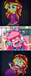 Size: 584x1440 | Tagged: safe, derpibooru import, sunset shimmer, equestria girls, rainbow rocks, exploitable meme, giffany, gravity falls, meme, soos and the real girl, sunset screamer