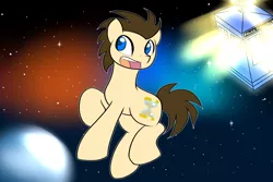 Size: 3000x2000 | Tagged: artist:neonstreaksns, derpibooru import, doctor who, doctor whooves, safe, solo, space, tardis, time turner