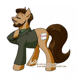 Size: 1024x1038 | Tagged: artist:alex-heberling, brows held high, channel awesome, derpibooru import, oancitizen, ponified, safe, that guy with the glasses