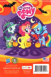 Size: 1200x1794 | Tagged: activity book, bat, beauty mark, boo, broom, clothes, costume, derpibooru import, halloween, pinkie pie, pumpkin bucket, rainbow dash, rarity, rearing, safe, trick or treat, vampire, witch