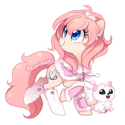 Size: 600x600 | Tagged: safe, artist:tsurime, derpibooru import, oc, oc:pompom merengue, unofficial characters only, earth pony, pony, simple background, solo, transparent background