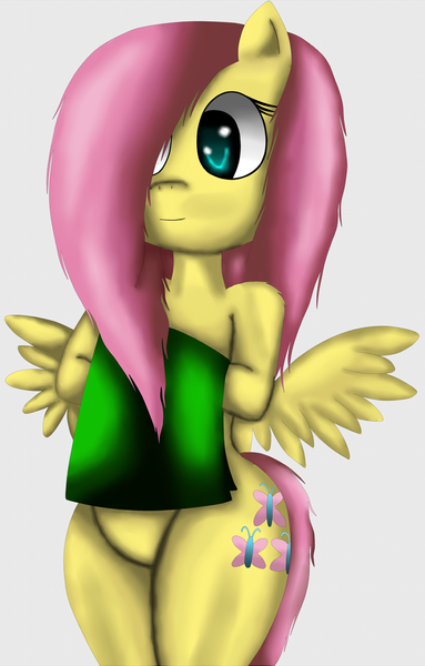 Size: 885x1385 | Tagged: safe, artist:king-sombrero, derpibooru import, fluttershy, pony, bipedal, solo