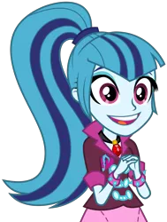 Size: 4000x5297 | Tagged: safe, artist:ambassad0r, derpibooru import, sonata dusk, equestria girls, rainbow rocks, .svg available, absurd resolution, cute, simple background, smiling, solo, sonatabetes, transparent background, vector, when she smiles