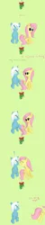 Size: 1280x6400 | Tagged: safe, artist:squiby-327, derpibooru import, posey, oc, ask posey, ask, blushing, canon x oc, comic, echo the wonderbolt, female, g1, g1 to g4, generation leap, holly, holly mistaken for mistletoe, kissing, lesbian, shipping, tumblr