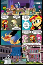 Size: 979x1475 | Tagged: safe, artist:catfood-mcfly, derpibooru import, apple bloom, applejack, bon bon, fluttershy, lyra heartstrings, mystery mint, octavia melody, pinkie pie, scootaloo, sunset shimmer, sweetie belle, sweetie drops, thunderbass, trixie, oc, oc:theotakux, cat, equestria girls, rainbow rocks, background human, behaving like a cat, breasts, busty applejack, busty pinkie pie, can, canterlot high, cleavage, clothes, comic, dialogue, fail, friendzone, front knot midriff, great and powerful, hilarious in hindsight, hissing, incestria girls, jacket, leather jacket, middle finger, midriff, miniskirt, octchavia, pants, parody, radio, rainbow cocks, scene parody, school, schoolgirl, shirt, shovel, sign, skirt, socks, speech bubble, sunsad shimmer, thigh highs, tissue box, tumblr, vulgar, westboro baptist church, window, y'all