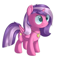 Size: 1000x1034 | Tagged: safe, artist:presetb, derpibooru import, oc, oc:starlight, unofficial characters only, alicorn, pony, alicorn oc, female, filly, offspring, parent:oc:courageous heart, parent:twilight sparkle, parents:canon x oc, simple background, solo, transparent background