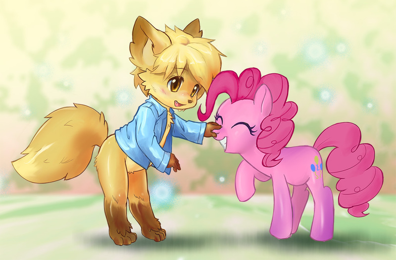 Size: 1024x674 | Tagged: artist:countcarbon, boop, cute, derpibooru import, furry, pinkie pie, safe