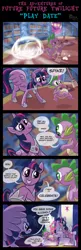 Size: 900x2763 | Tagged: safe, artist:1trick, derpibooru import, spike, twilight sparkle, twilight sparkle (alicorn), alicorn, pony, alcohol, comic, drinking, female, future future twilight, mare, older, spread wings