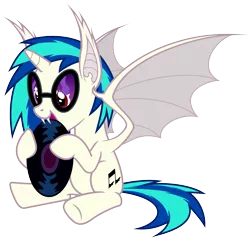 Size: 6000x5700 | Tagged: safe, artist:magister39, derpibooru import, vinyl scratch, bat pony, pony, absurd resolution, race swap, solo, vinylbat