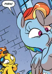 Size: 426x597 | Tagged: artist:jay fosgitt, derpibooru import, faic, panic, rainbow dash, safe, spitfire, spoiler:comic, spoiler:comicff11