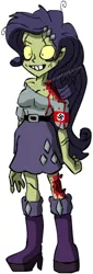 Size: 432x1267 | Tagged: semi-grimdark, artist:sandvvich, derpibooru import, edit, rarity, zombie, equestria girls, breasts, nazi, nazi zombie, south park: the stick of truth