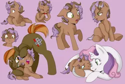 Size: 3000x2000 | Tagged: artist:jointsupermodel, button mash, derpibooru import, female, male, oc, oc:vecto rings, offspring, older, parent:button mash, parents:sweetiemash, parent:sweetie belle, safe, shipping, straight, sweetie belle, sweetiemash