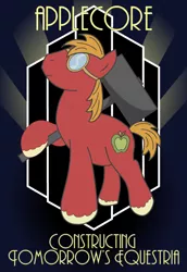 Size: 550x800 | Tagged: safe, artist:gimpcowking, derpibooru import, big macintosh, earth pony, pony, bioshock, male, poster, solo, stallion