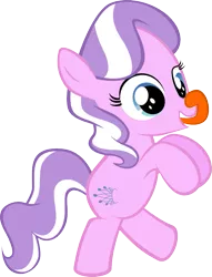 Size: 661x864 | Tagged: safe, artist:magerblutooth, derpibooru import, diamond tiara, pony, bipedal, missing accessory, simple background, solo, transparent background, vector