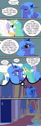 Size: 563x1688 | Tagged: 2010, artifact, artist:jukashi, comic, derpibooru import, feels, lonely, princess celestia, princess luna, s1 luna, sad, safe, throne