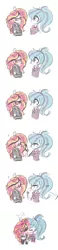 Size: 840x3624 | Tagged: safe, artist:jankrys00, derpibooru import, sonata dusk, sunset shimmer, siren, equestria girls, rainbow rocks, comic, female, kissing, lesbian, pocky, shipping, sunata, tsundere, tsunset shimmer