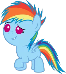 Size: 5500x6195 | Tagged: safe, artist:sir-teutonic-knight, derpibooru import, rainbow dash, absurd resolution, filly, filly rainbow dash, foal, simple background, solo, .svg available, transparent background, vector, younger