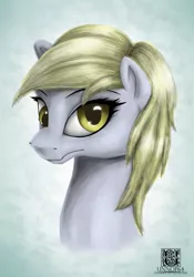 Size: 2333x3333 | Tagged: safe, artist:unnop64, derpibooru import, derpy hooves, pegasus, pony, female, mare, portrait, solo