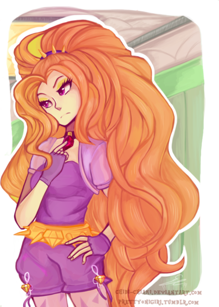 Size: 600x840 | Tagged: safe, artist:chokico, derpibooru import, adagio dazzle, equestria girls, rainbow rocks, solo